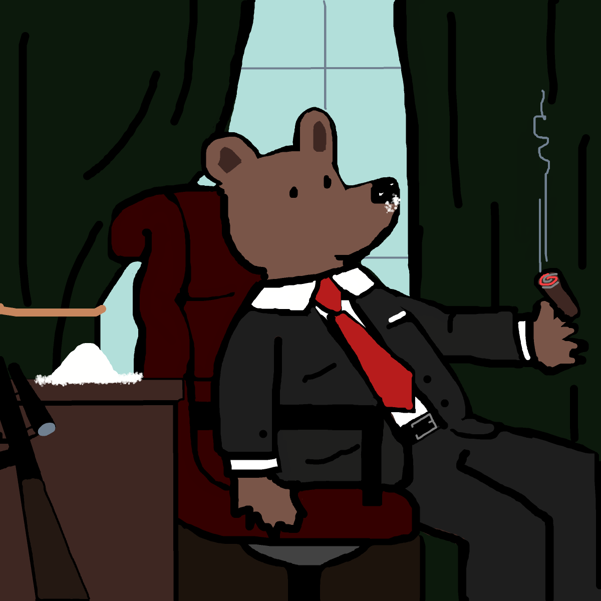 Coca Cola Bear drawing by firecracker