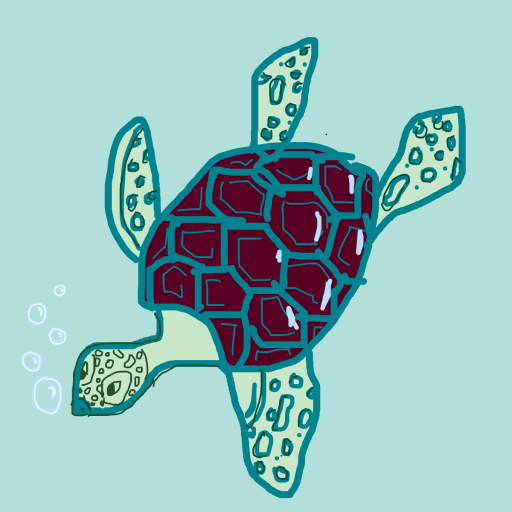 Sea Turtle drawing by katteklatte