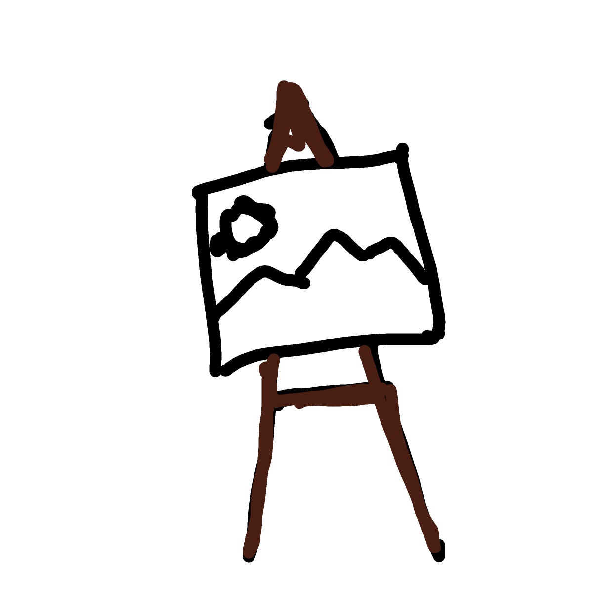 Easel drawing by Lee the Bee