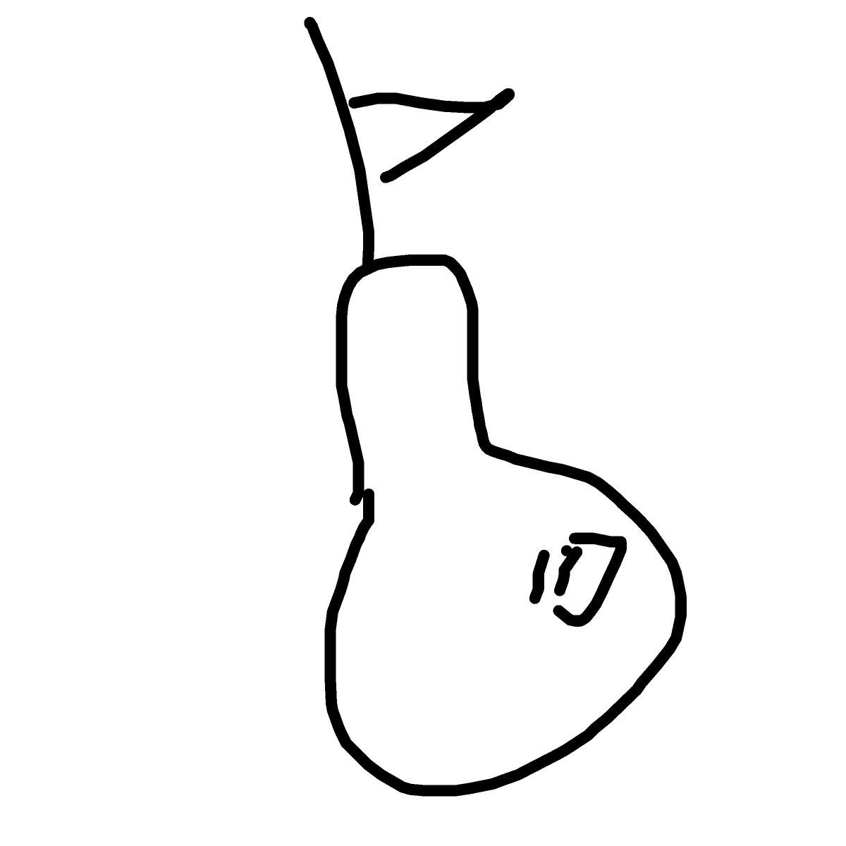 Pear drawing by edge-prime-rogue