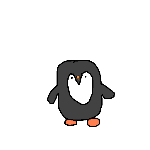 Penguin drawing by kyle