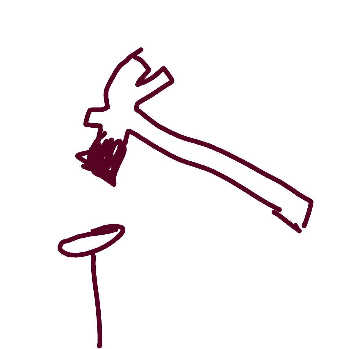 Hammer drawing by coal-mild-peace