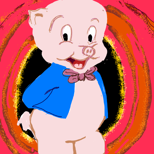 Porky Pig drawing by manders