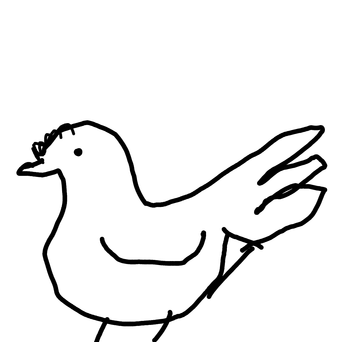 Chicken drawing by mild-brass-boost