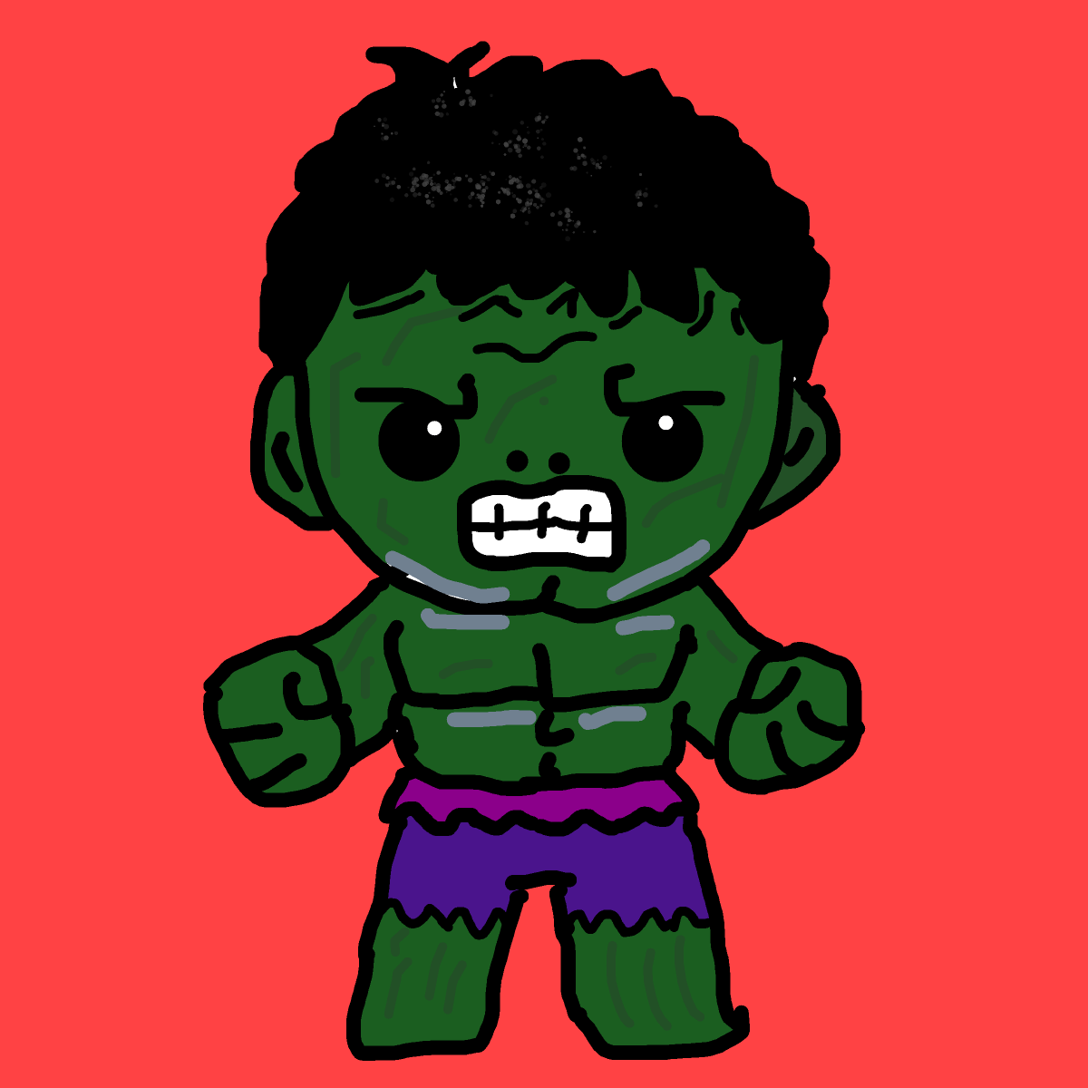 Hulk drawing by dan