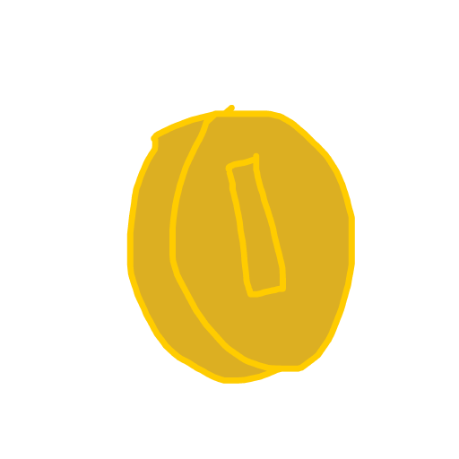 Gold Coin drawing by hatben