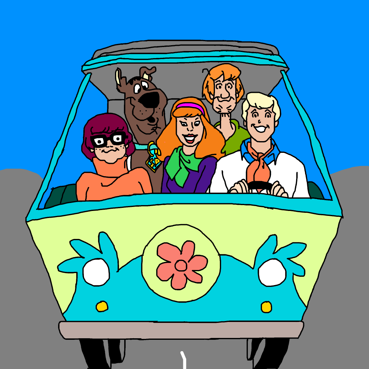 Scooby-Doo drawing by carla