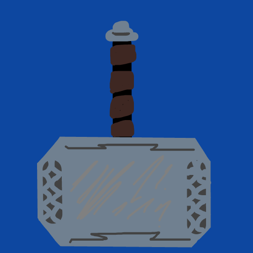Mjolnir drawing by knoxy