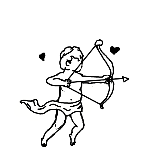 Cupid drawing by manders