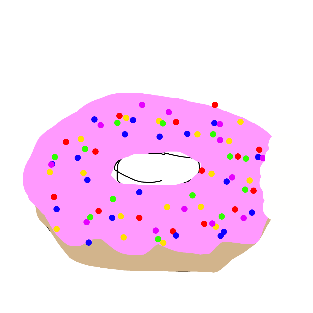 Donut drawing by cyan-star-wave