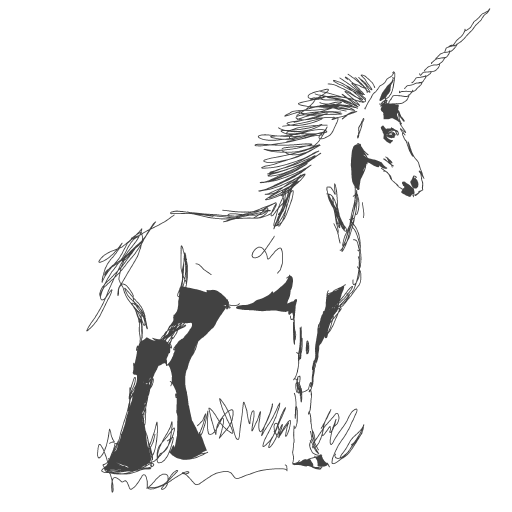 Unicorn drawing by Guardianoflives