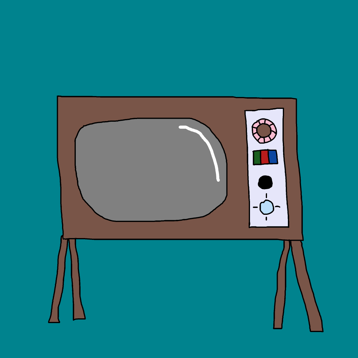 Television drawing by krissywissy