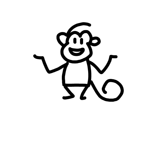 Monkey drawing by Marcos