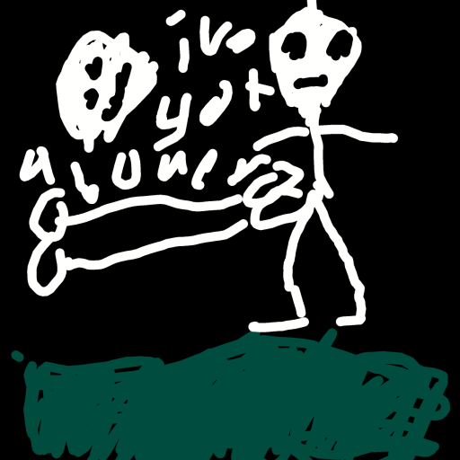 Skeleton drawing by common loon