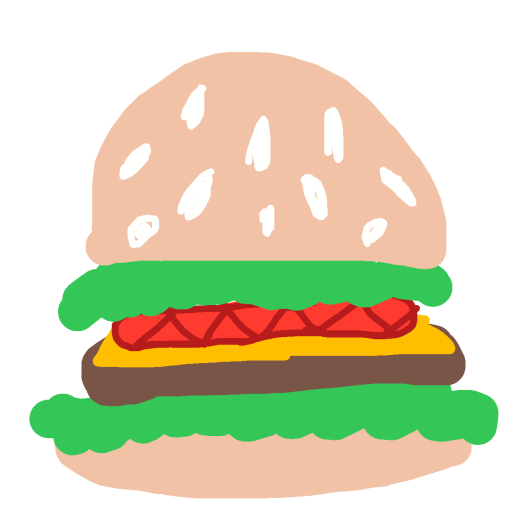 Hamburger drawing by l sakura l