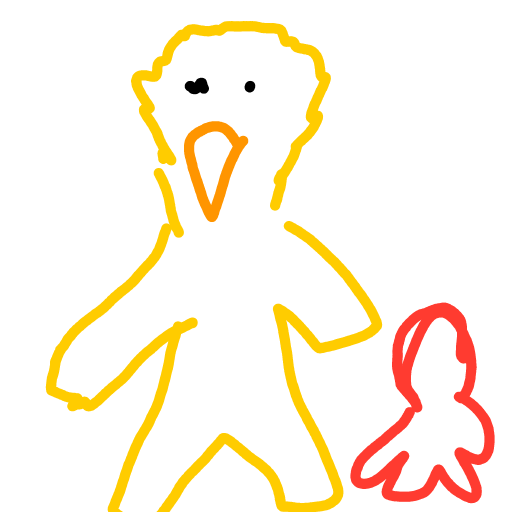 Big Bird drawing by chaddyboyyo