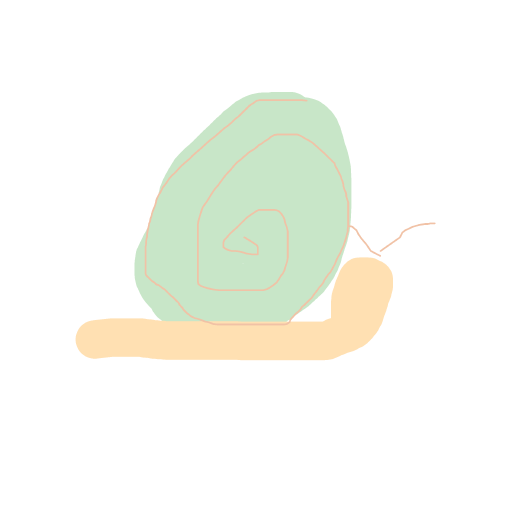 Snail drawing by rich-olive-shield