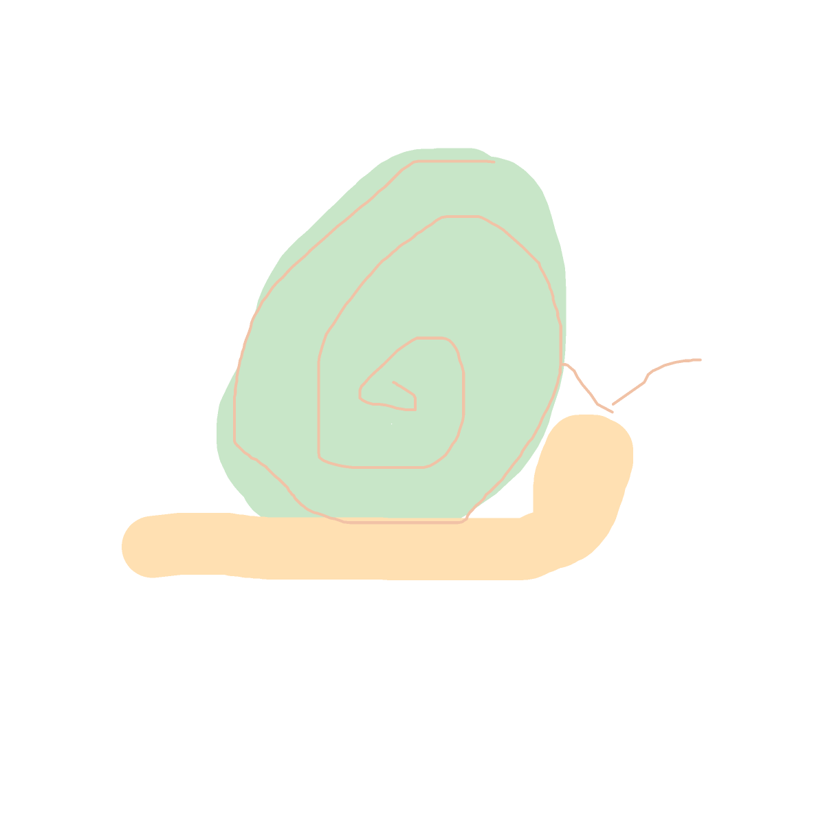 Snail drawing by rich-olive-shield