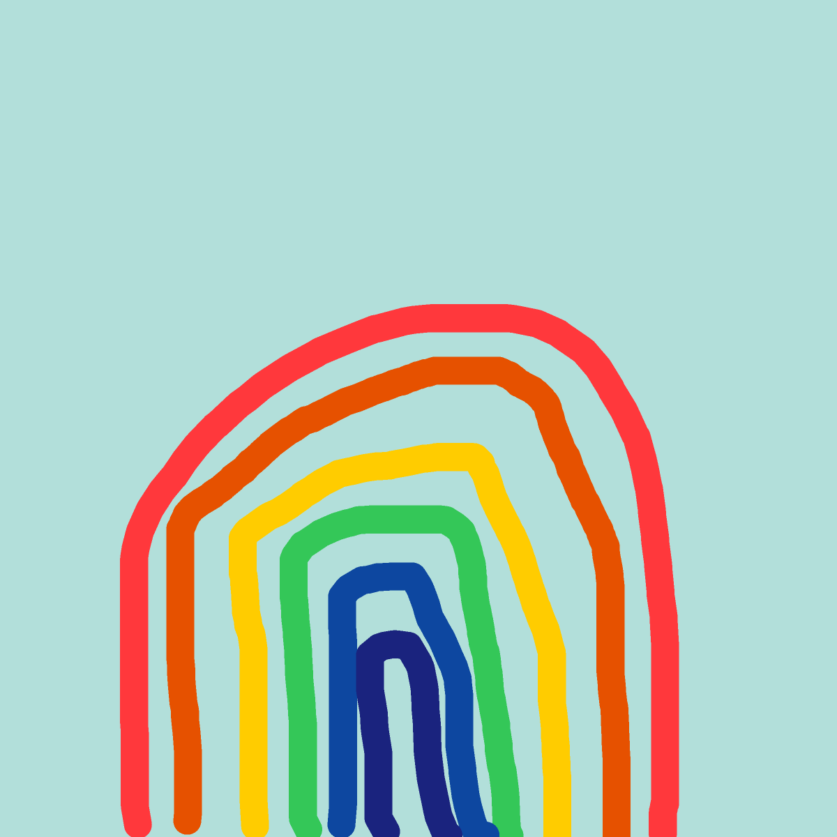 Rainbow drawing by jake