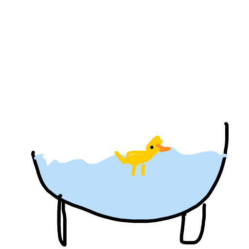 Bathtub drawing by ink-just-wizard
