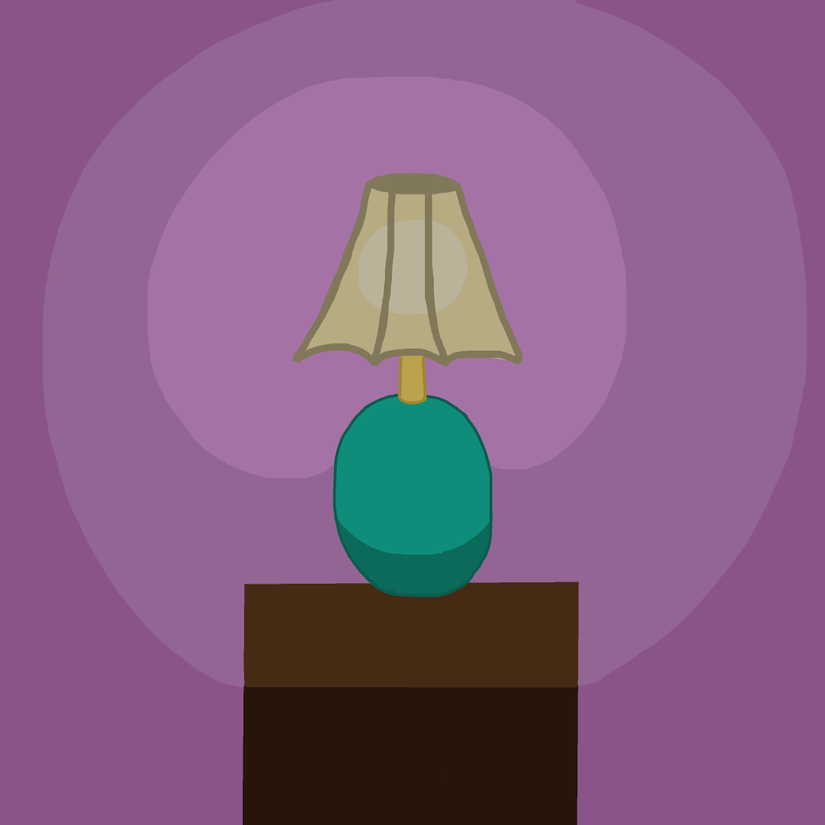 Lamp drawing by firecracker