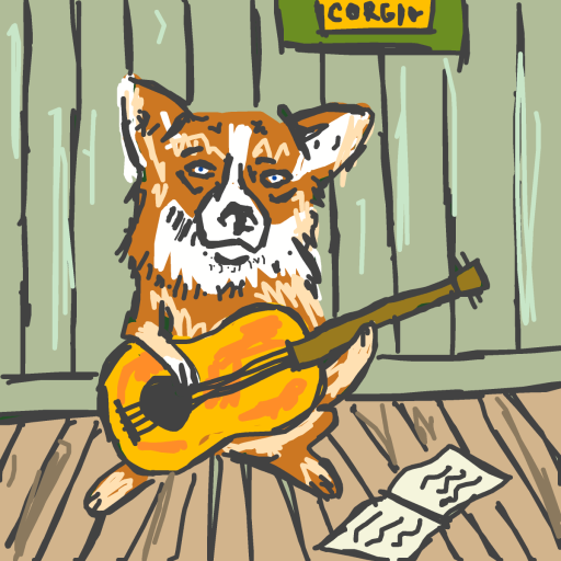 Corgi drawing by larry