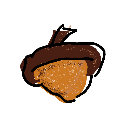 Acorn drawing by Juliezzz