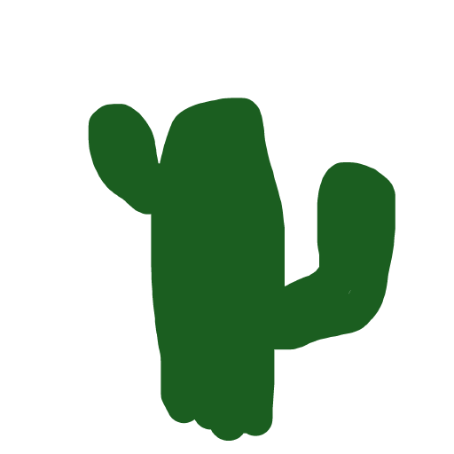 Cactus drawing by wombat