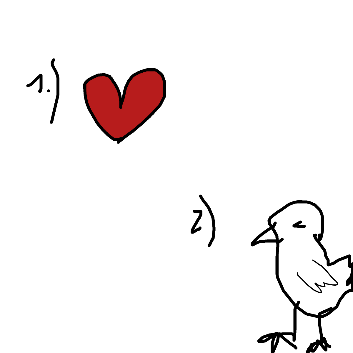 Lovebird drawing by loddie