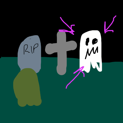 Ghost drawing by tee
