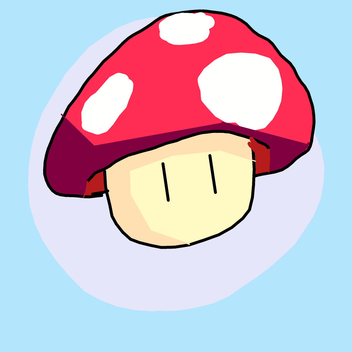 Super Mushroom drawing by Juliezzz