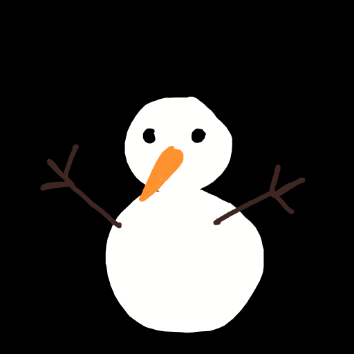 Snowman drawing by doublem