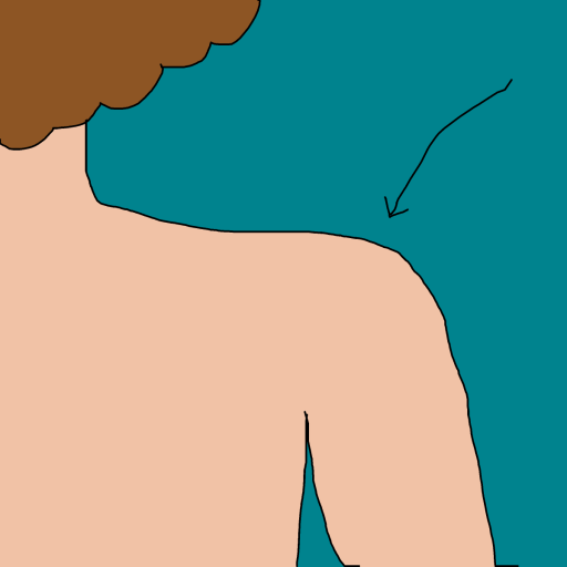 Shoulder drawing by krissywissy