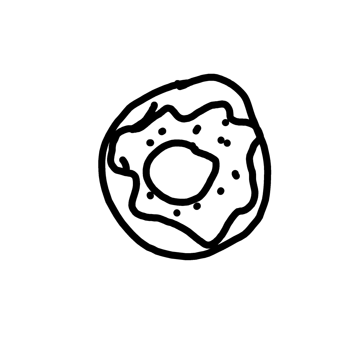 Donut drawing by wild-onyx-chief