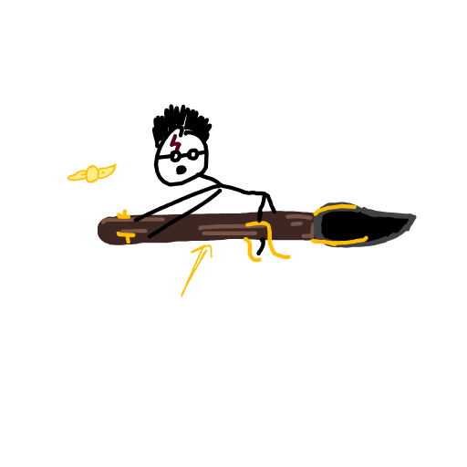Broomstick drawing by tris - art _ wow