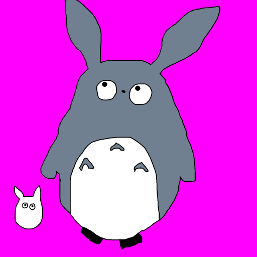 Totoro drawing by krissywissy