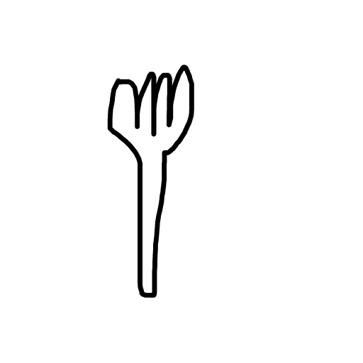 Fork drawing by lili
