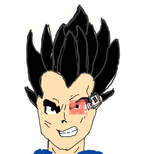 Vegeta drawing by SodaNight
