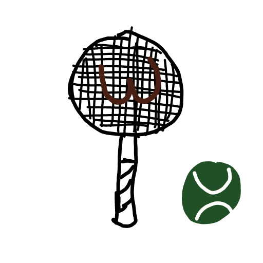 Racket drawing by cream-live-style