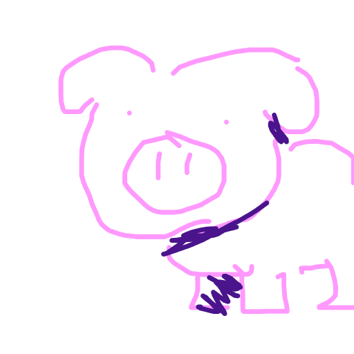 Pig drawing by lin