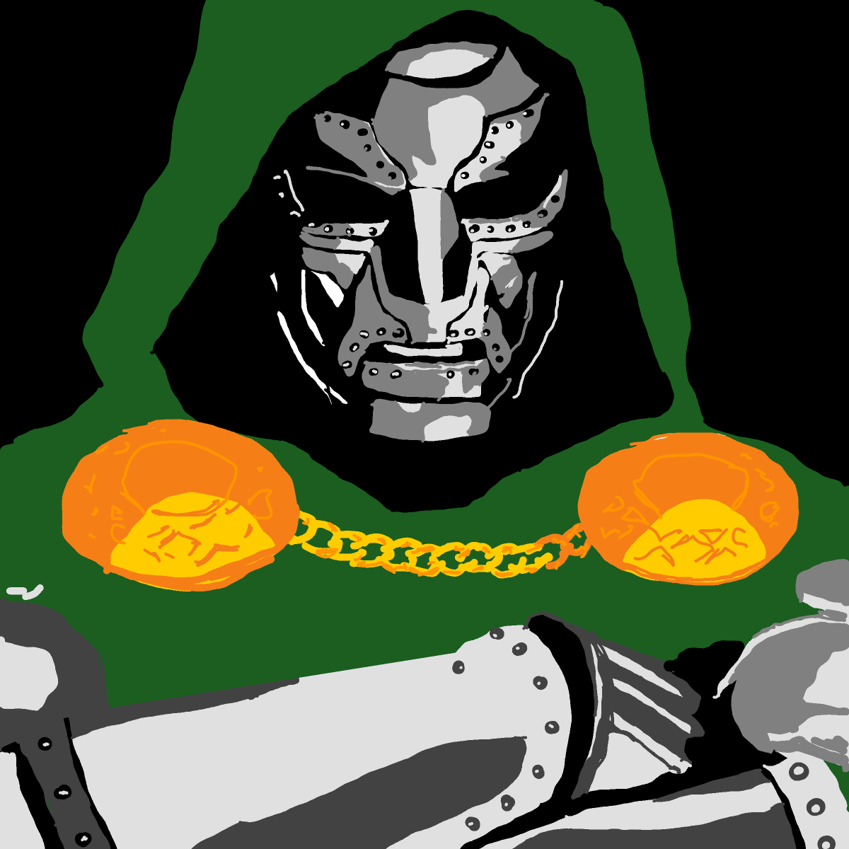 Doctor Doom drawing by Guardianoflives