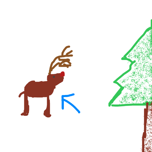 Reindeer drawing by tee