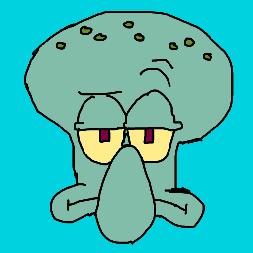 Squidward drawing by dan