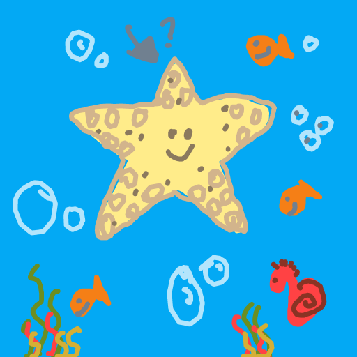 Sea Star drawing by tekentrutxxx