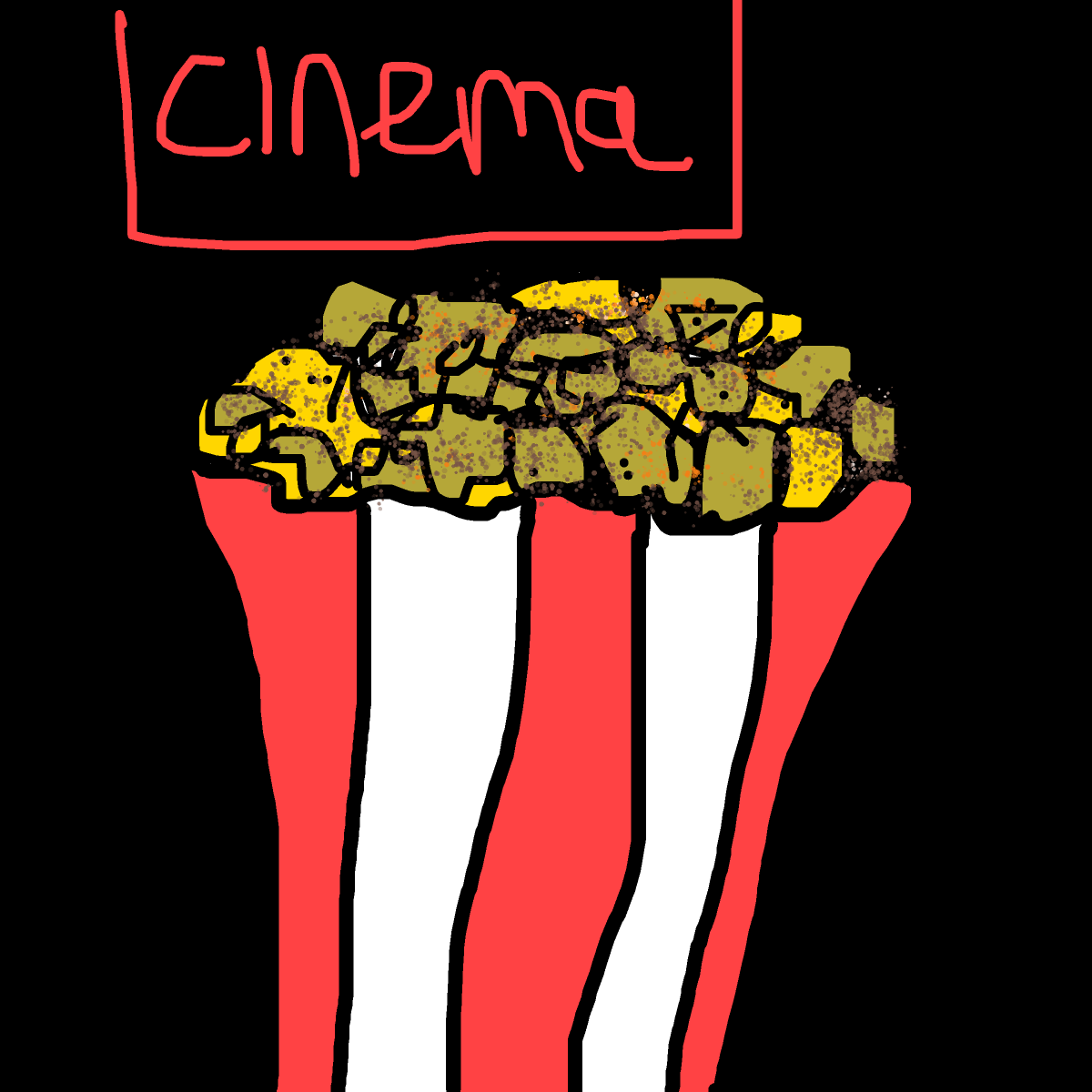Popcorn drawing by dan