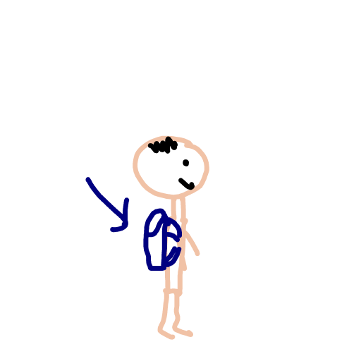 Backpack drawing by harryw