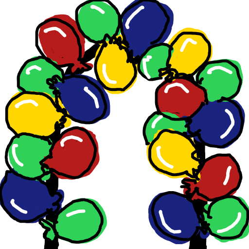 Balloon Arch drawing by moon-dark-chief