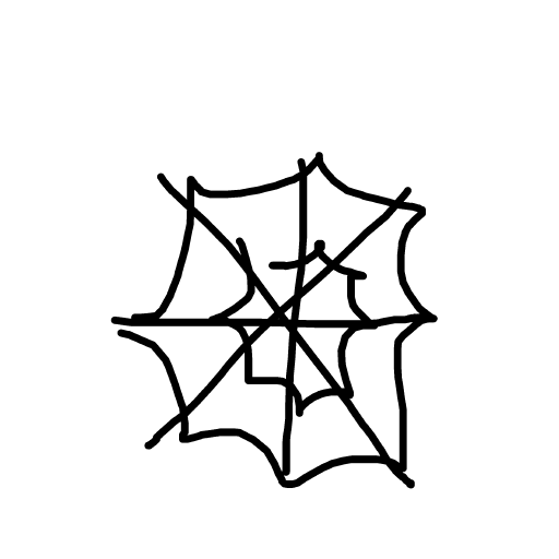 Spider Web drawing by lili