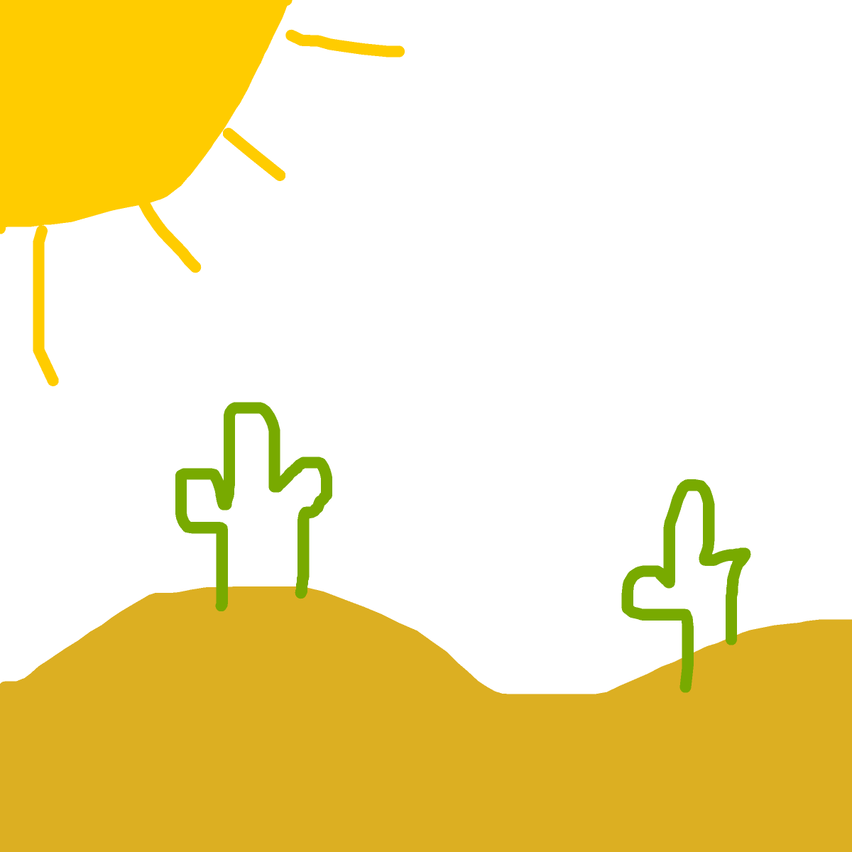 Desert drawing by ivory-teal-builder
