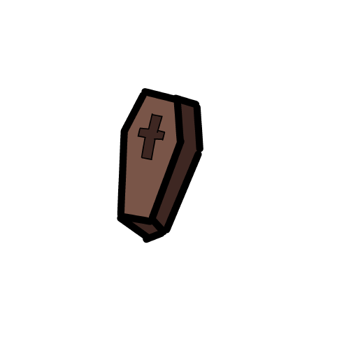 Coffin drawing by 1singular_sensation